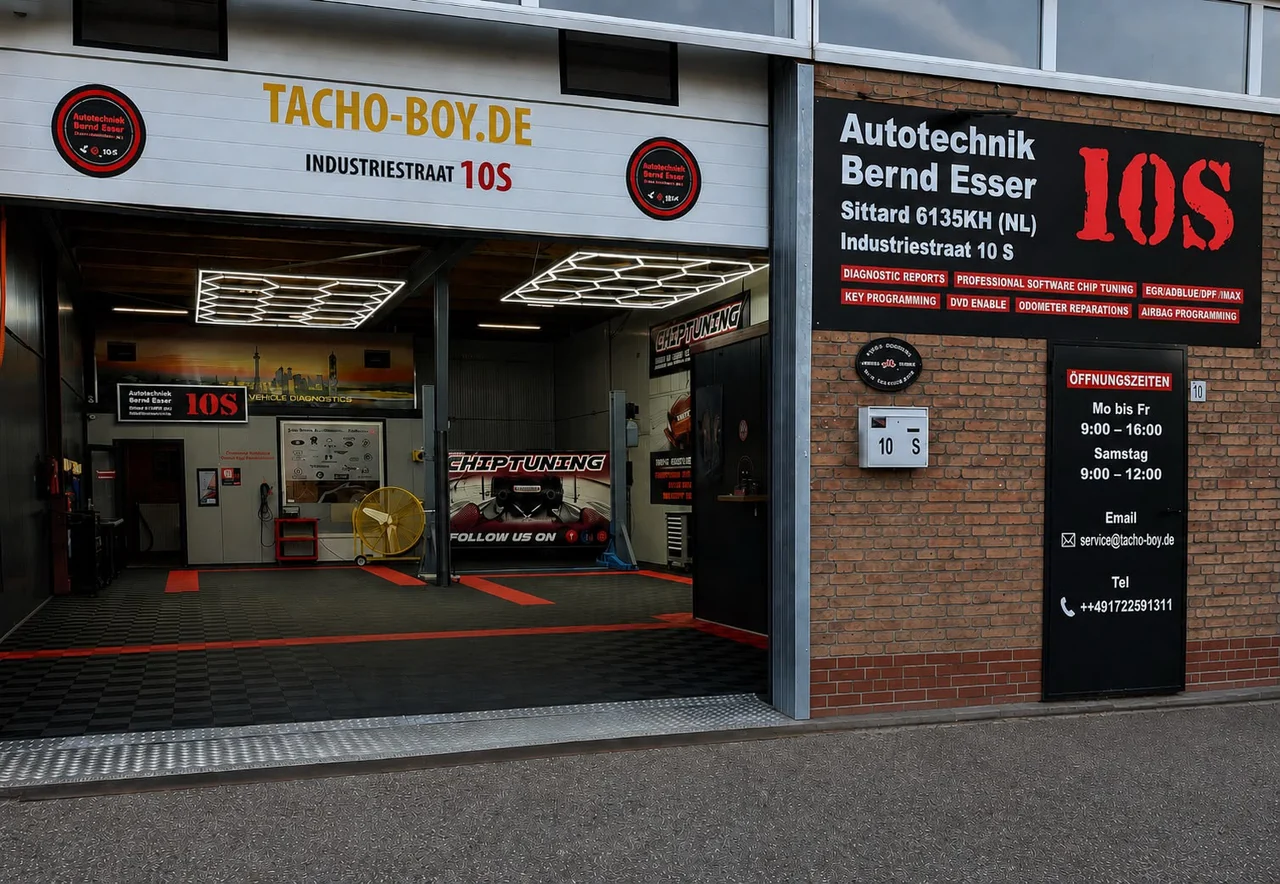 Werkstatt von Autotechnik Bernd Esser – Tacho-Boy.de in Sittard